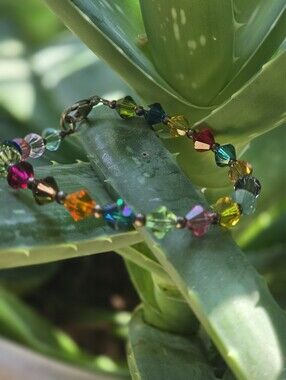 Vintage AB Rainbow Crystal Bracelet